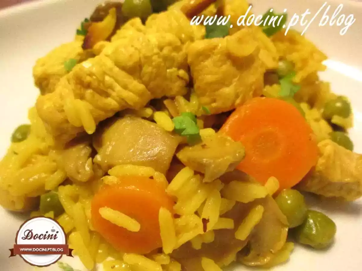 Arroz de Peru e Açafrão