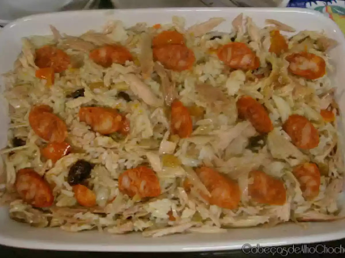 Arroz de Peru no Forno