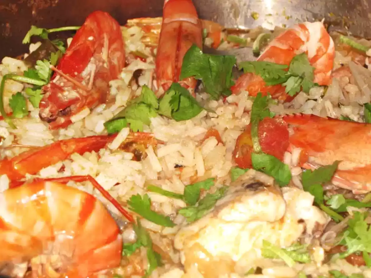 Arroz de Tamboril e Camarão