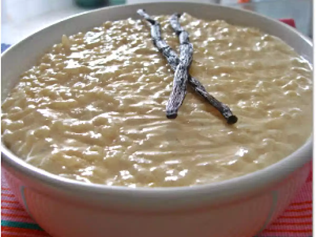 Arroz Doce com Amêndoa e Laranja