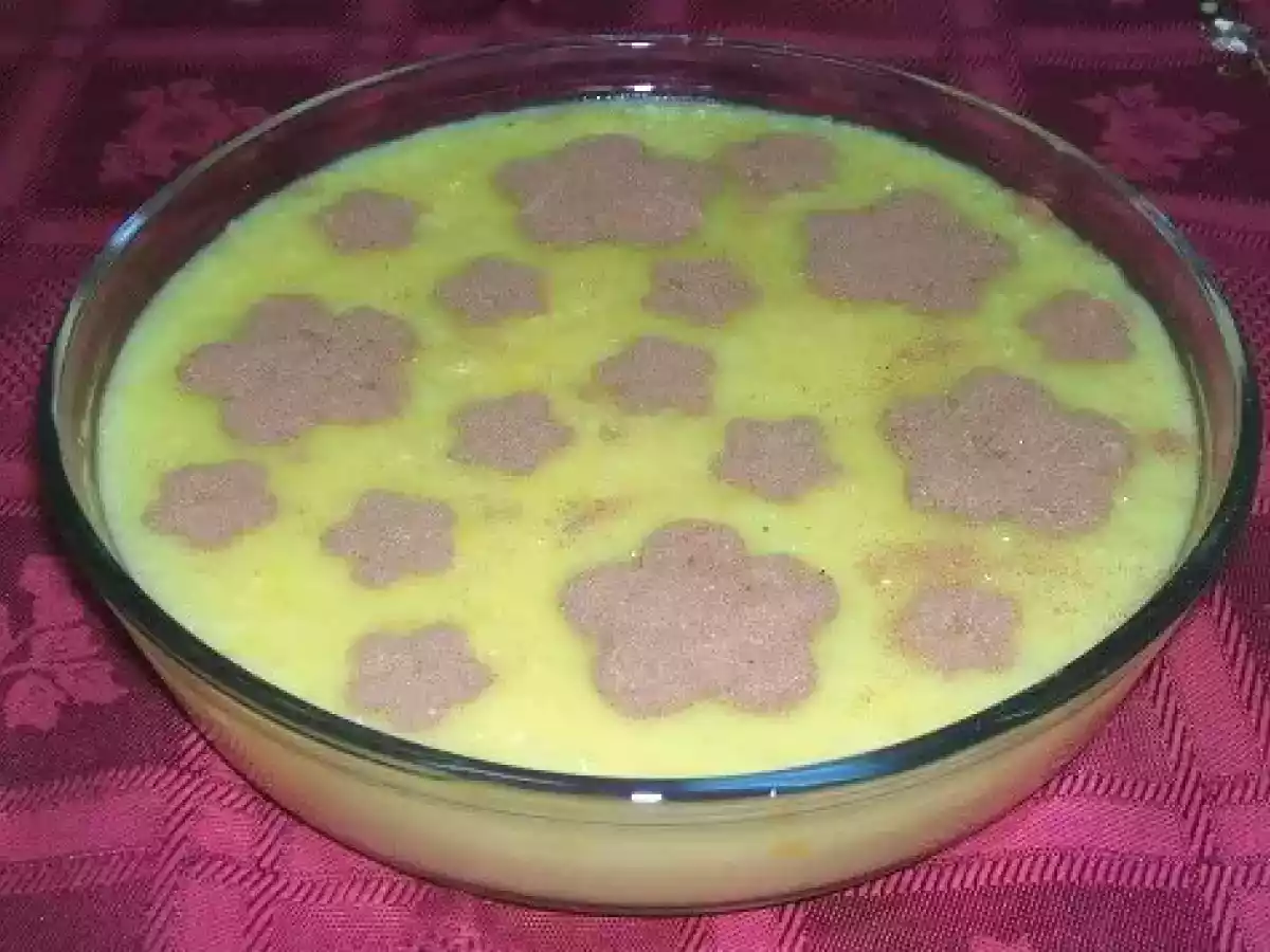 Arroz Doce com Creme Custard