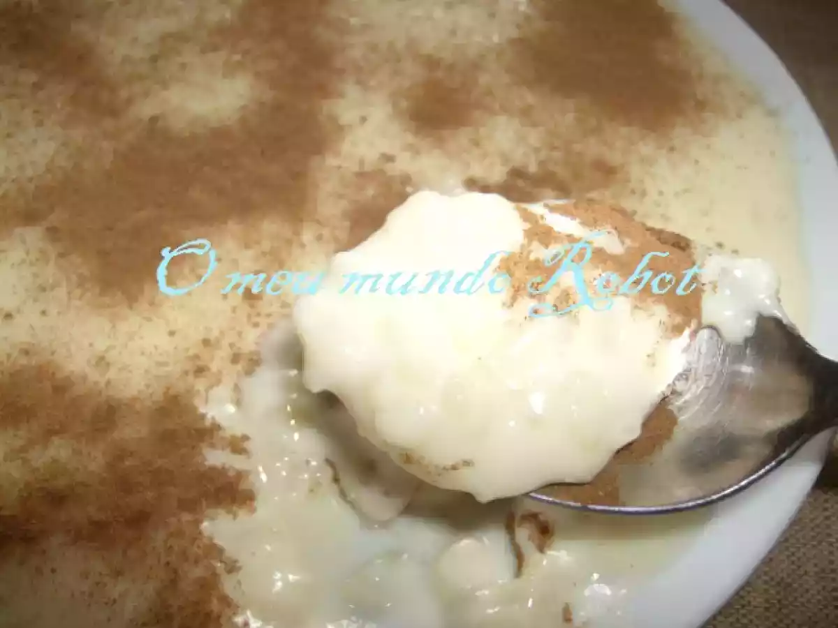 Arroz doce com pudim flan
