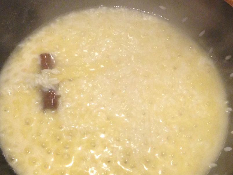 Arroz doce com pudim mandarim