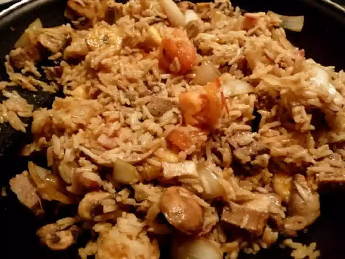 Arroz especial com um toque oriental