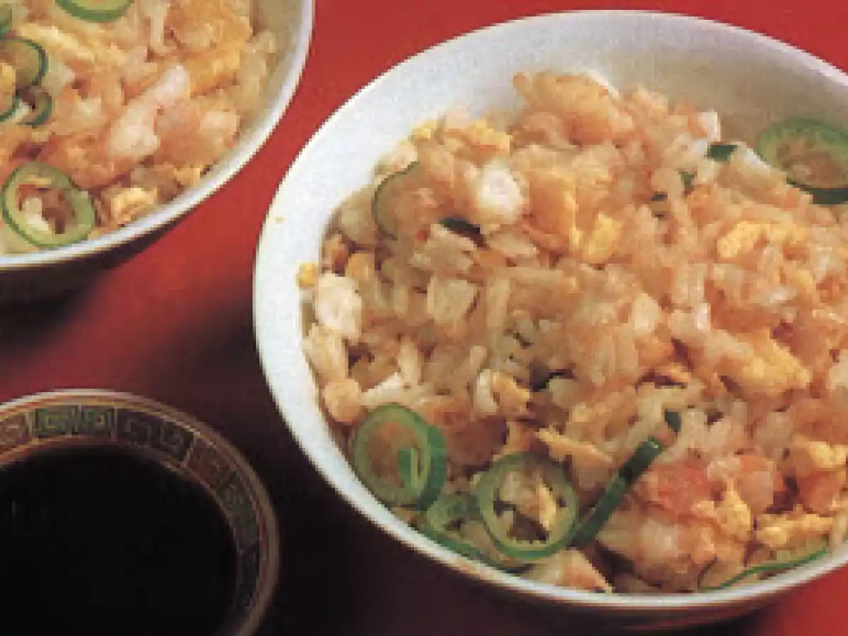 Arroz Frito com Gambas