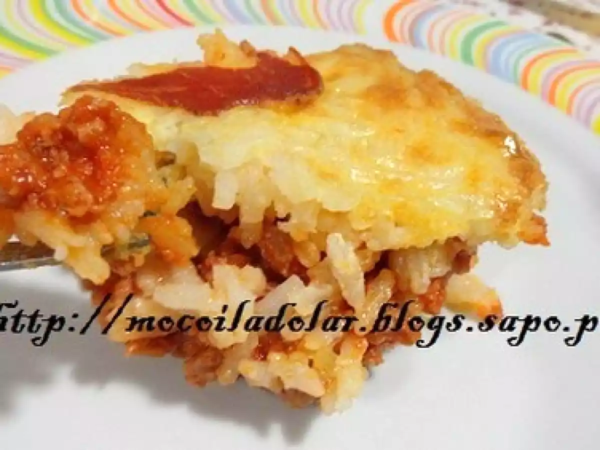 Arroz no forno de peru
