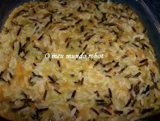 Arroz selvagem com legumes
