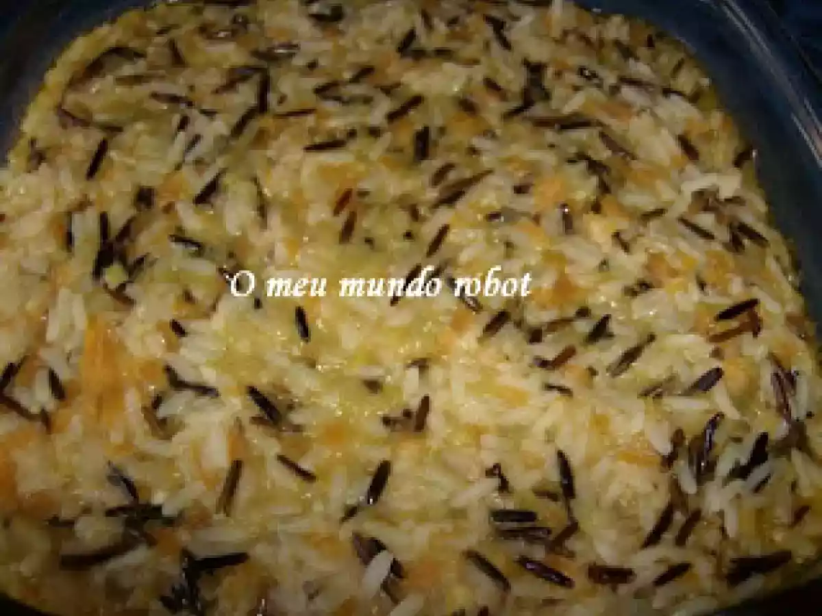 Arroz selvagem com legumes