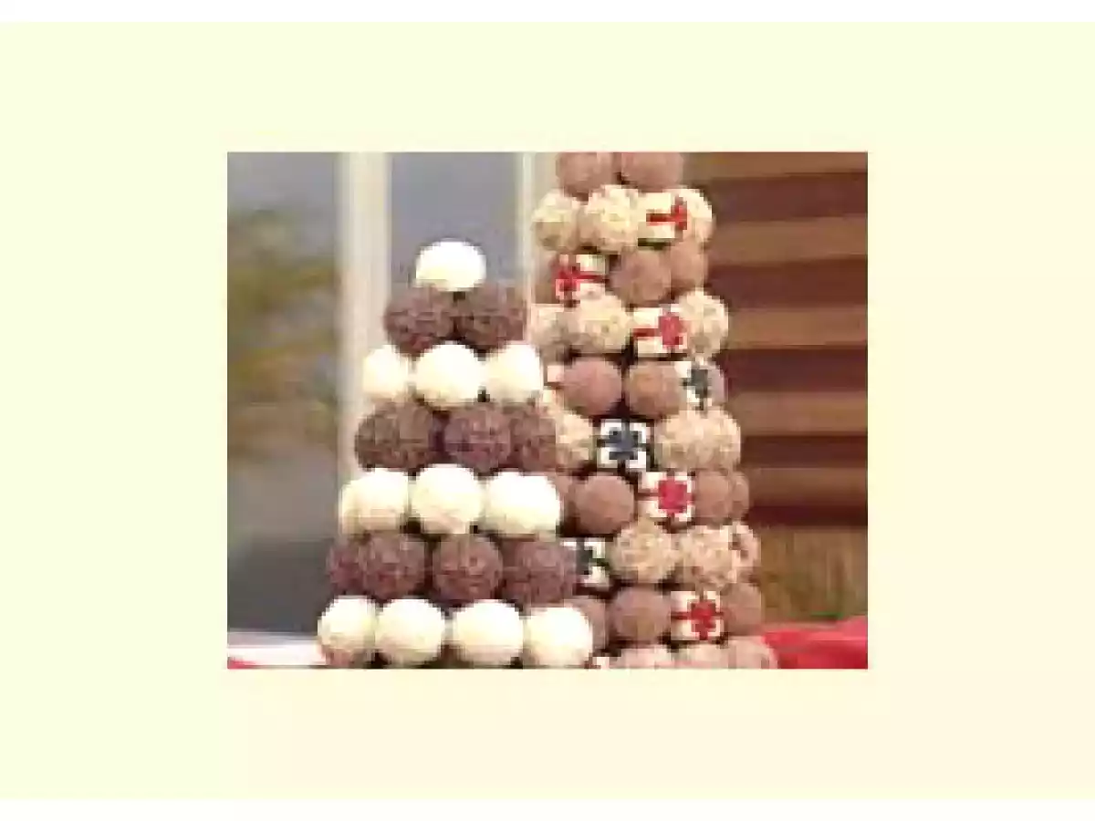 Árvore de Natal Com Bombons de Chocolate