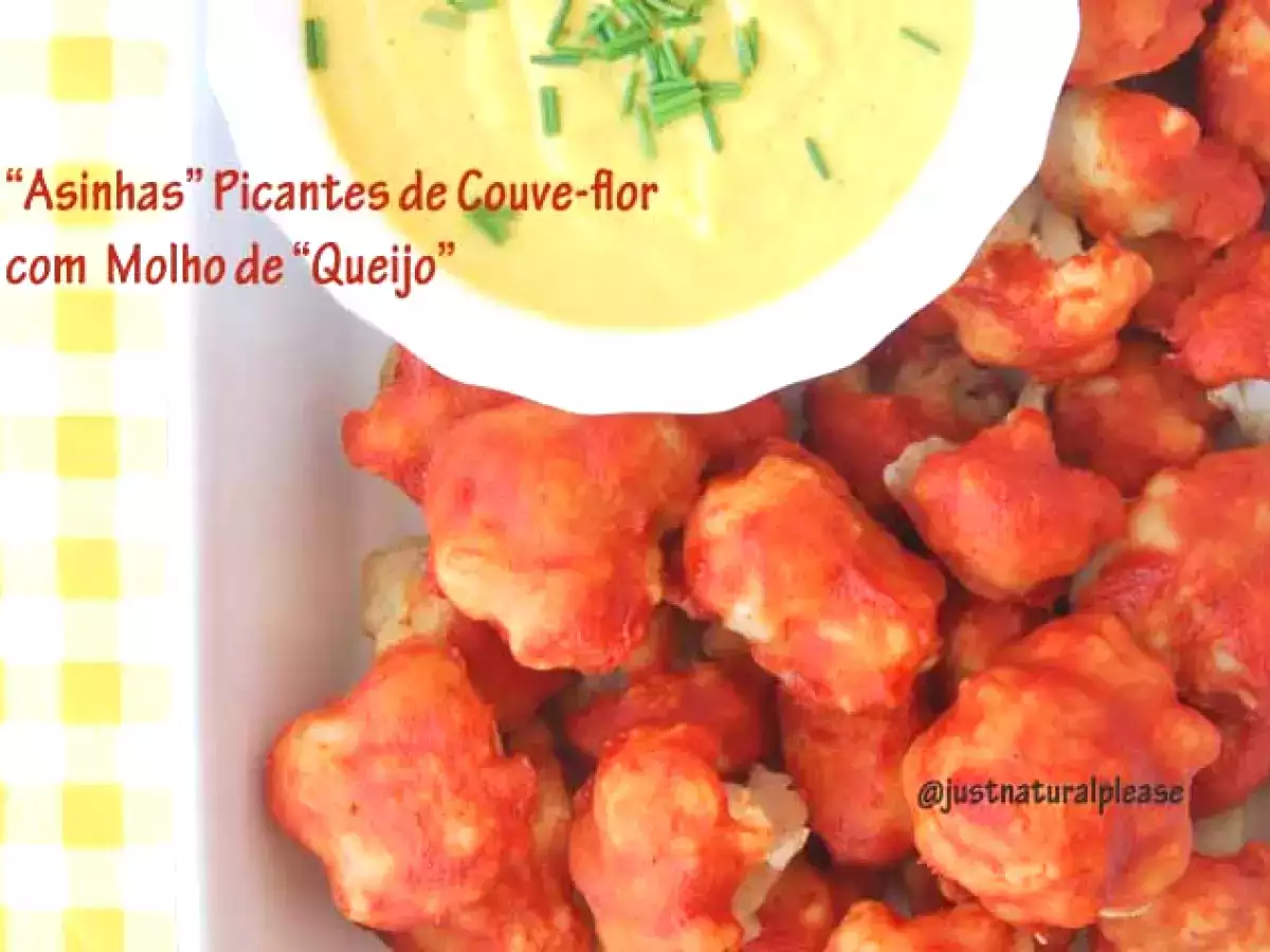 Asinhas de Couve-flor com Molho de Queijo