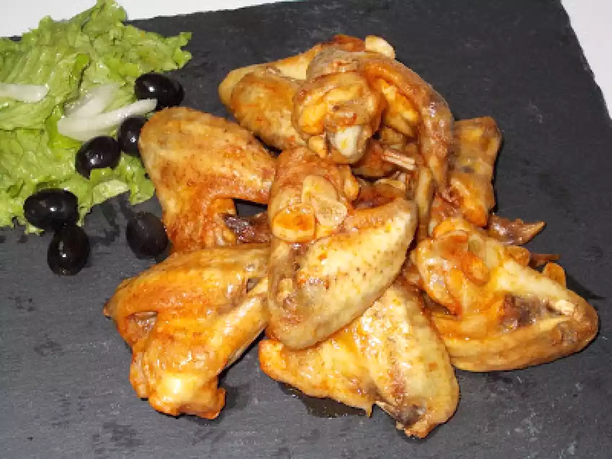 Asinhas de frango assadas no forno