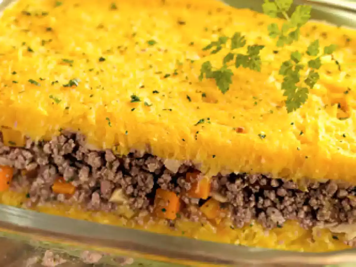 Assado de carne moída com mandioquinha: um escondidinho delicioso