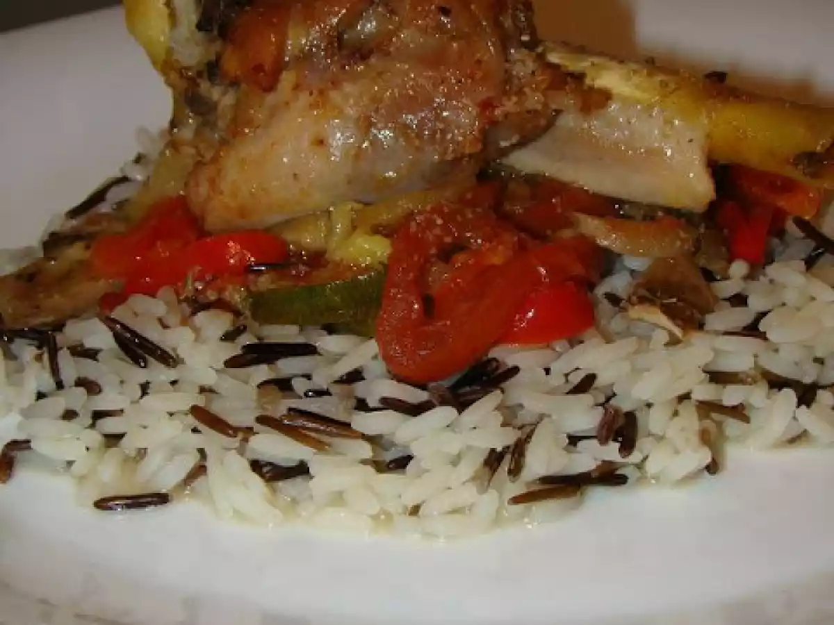 Assado de Legumes e de Frango com Arroz Selvagem - foto 6