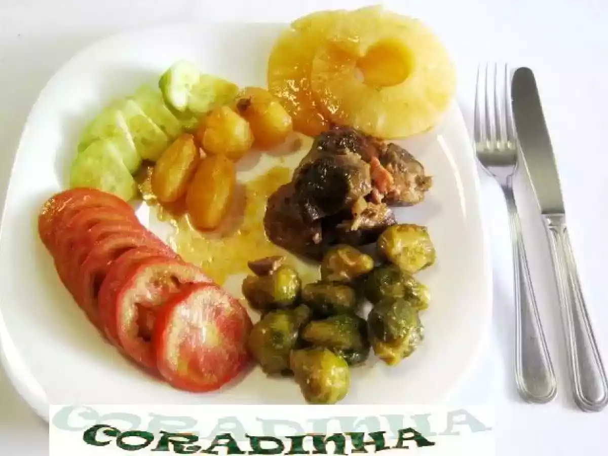 Assado de vaca agridoce