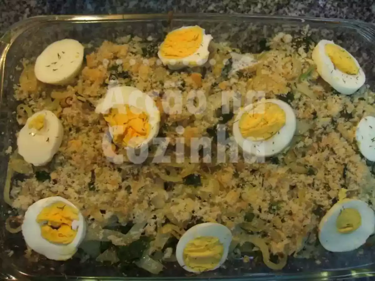 Bacalhau à Gomes Sá com couve