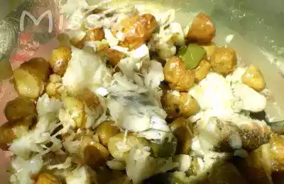 Bacalhau assado com batatas a murro
