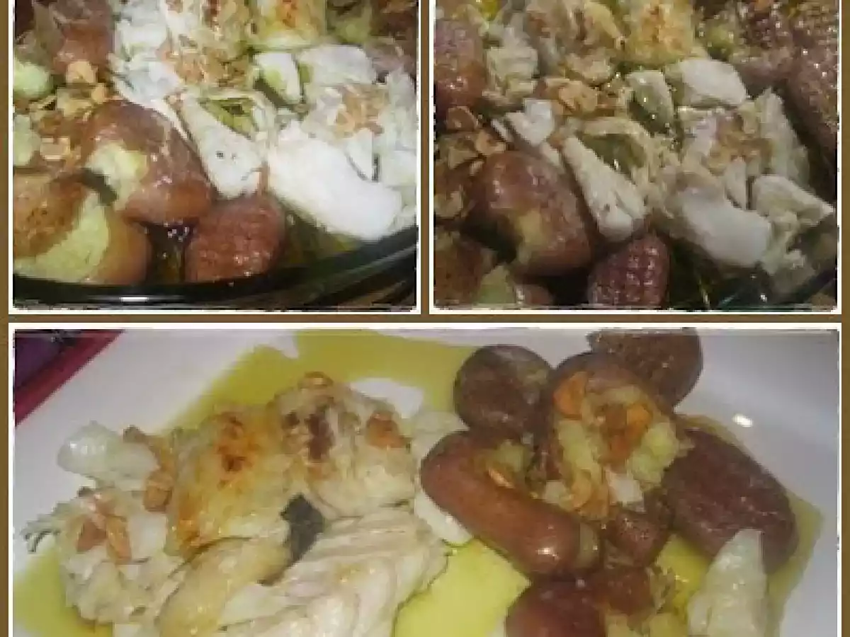 Bacalhau Assado com Batatas a Murro