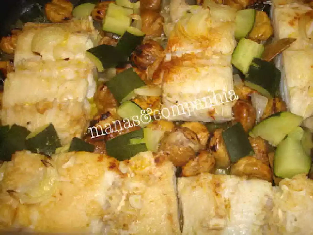 Bacalhau assado com castanhas (ju)