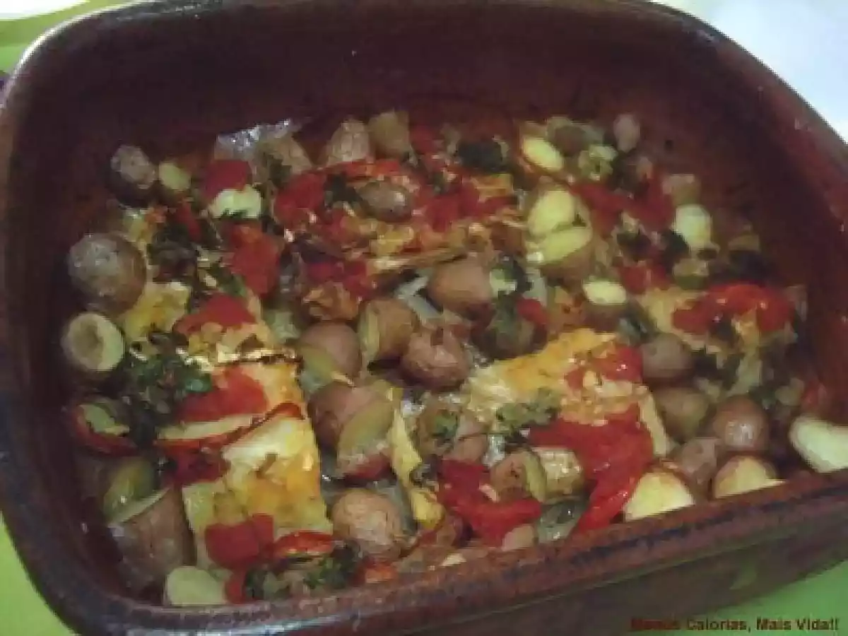 Bacalhau Assado no Forno com Batatinhas