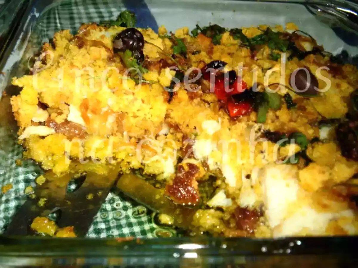 Bacalhau com broa aromatizado com salsa e pickles - foto 3