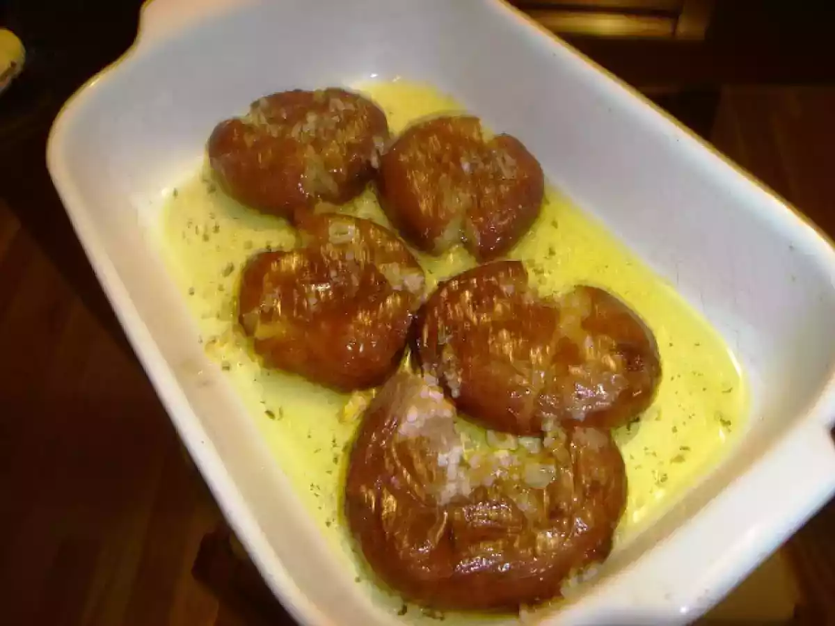 Bacalhau com Broa e batatas a murro