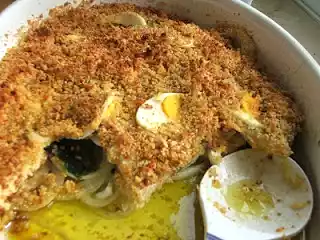Bacalhau com broa na bimby
