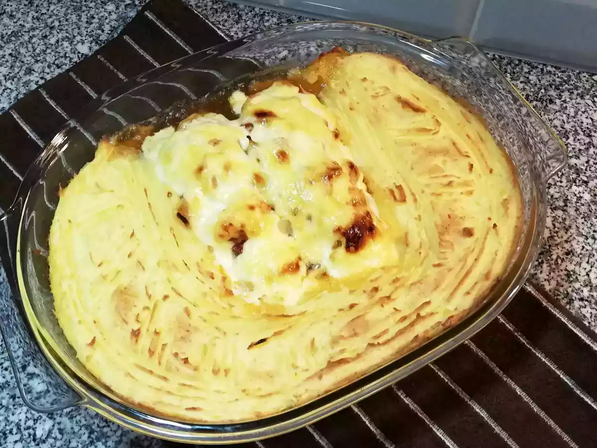 Bacalhau com Camarões Gratinado