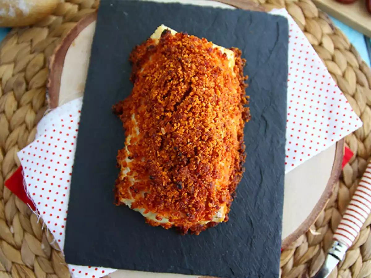 Bacalhau com crosta de parmesão, chouriço e pão ralado - foto 3
