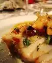 Bacalhau com lulas e batatas fritas