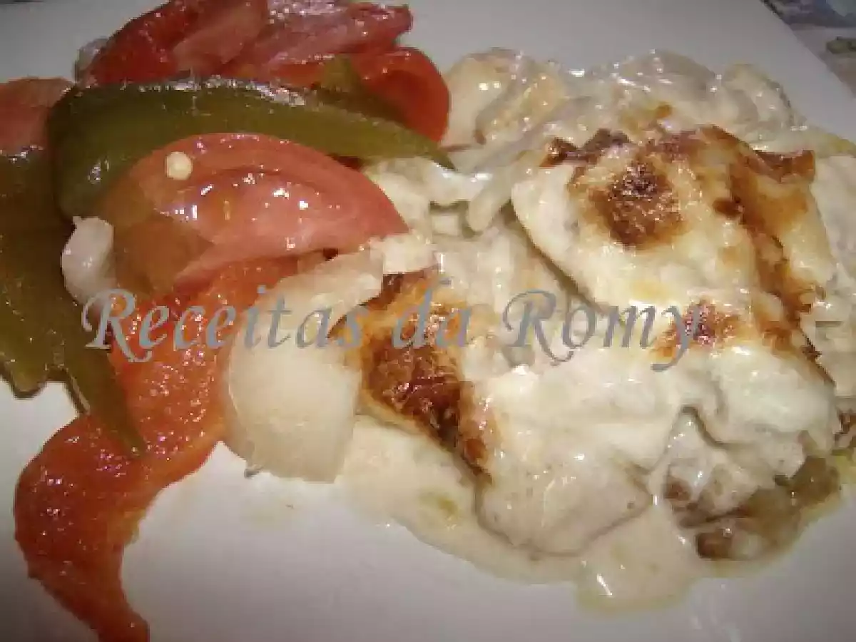 Bacalhau com natas de cogumelos - foto 2