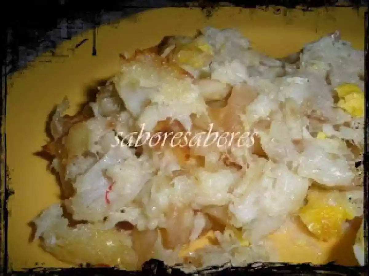 Bacalhau com Natas e Ovo cozido