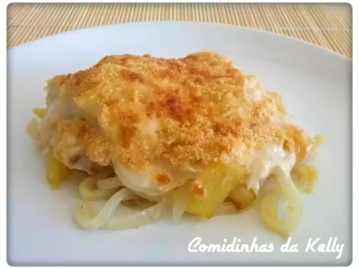 Bacalhau com natas fingido