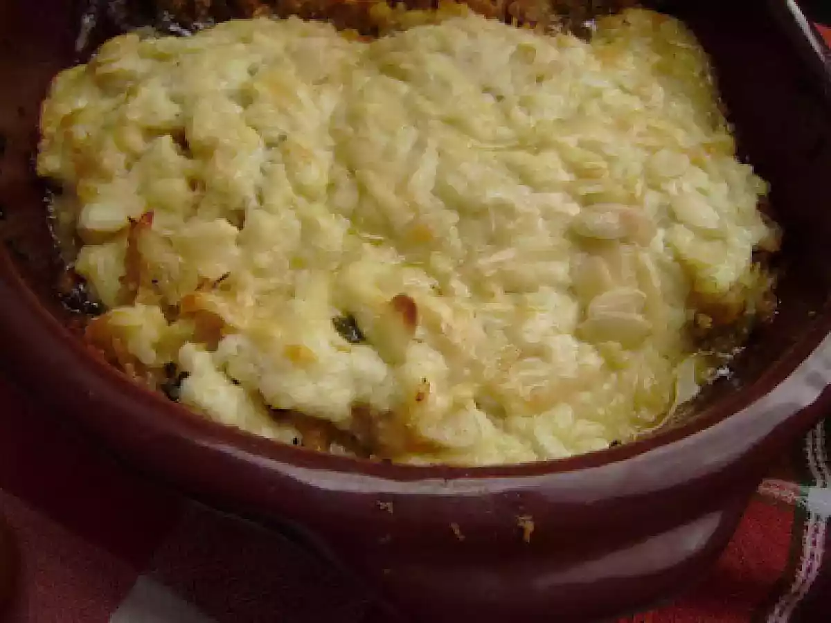 Bacalhau com Natas, Gorgonzola, Parmesão e Amêndoas