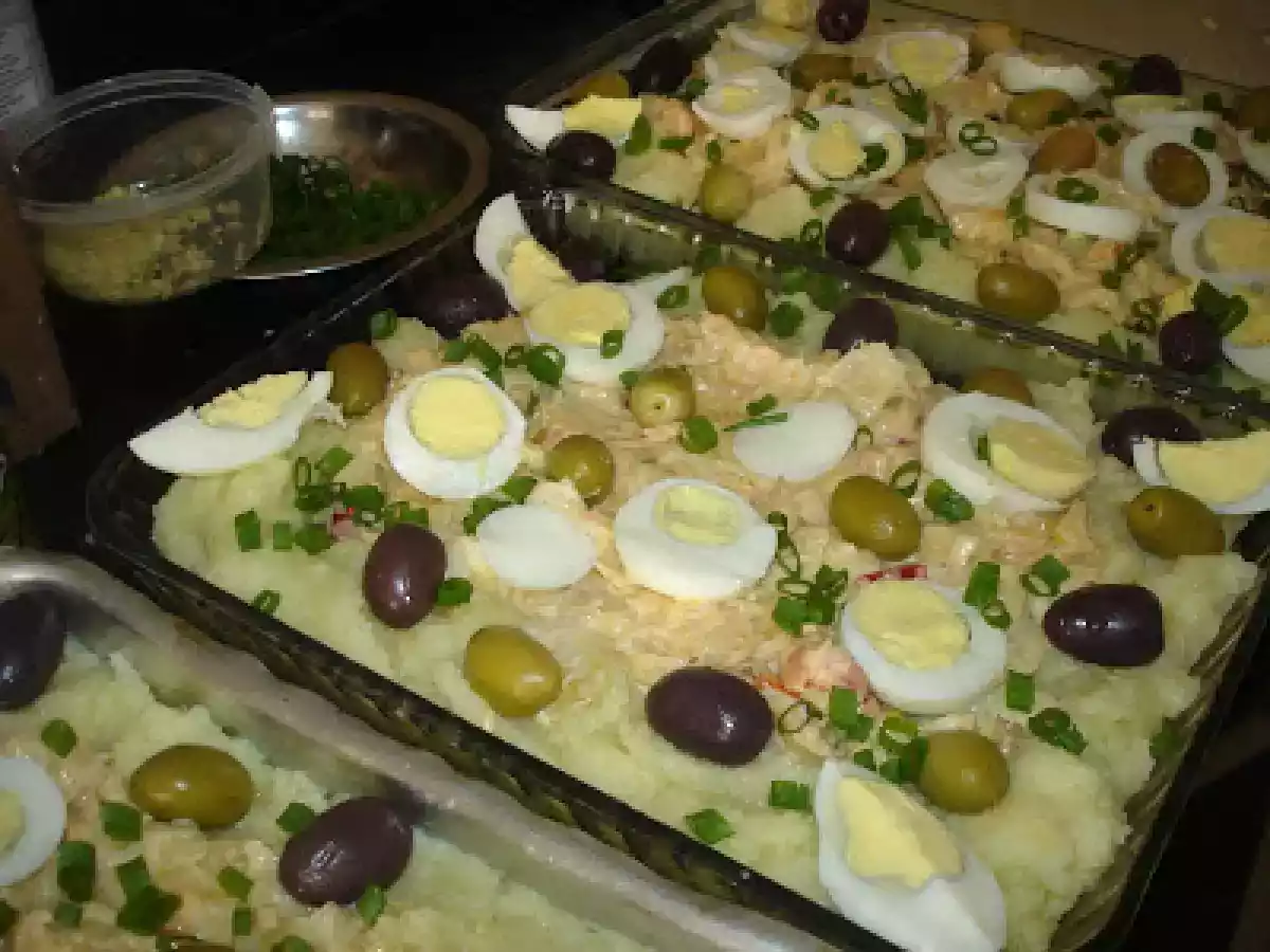 Bacalhau com purê no forno - foto 2
