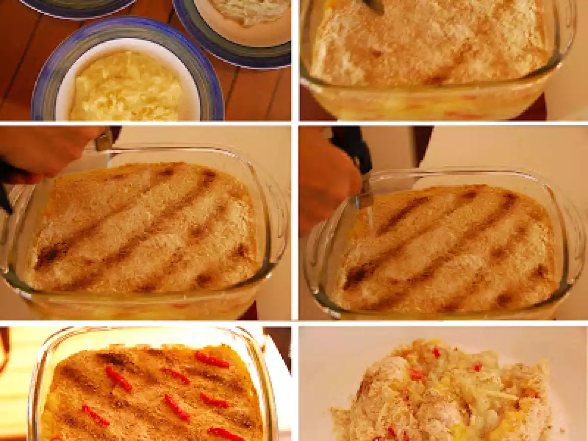 Bacalhau com Três Purês de Batatas e Pimentão Assado - foto 2