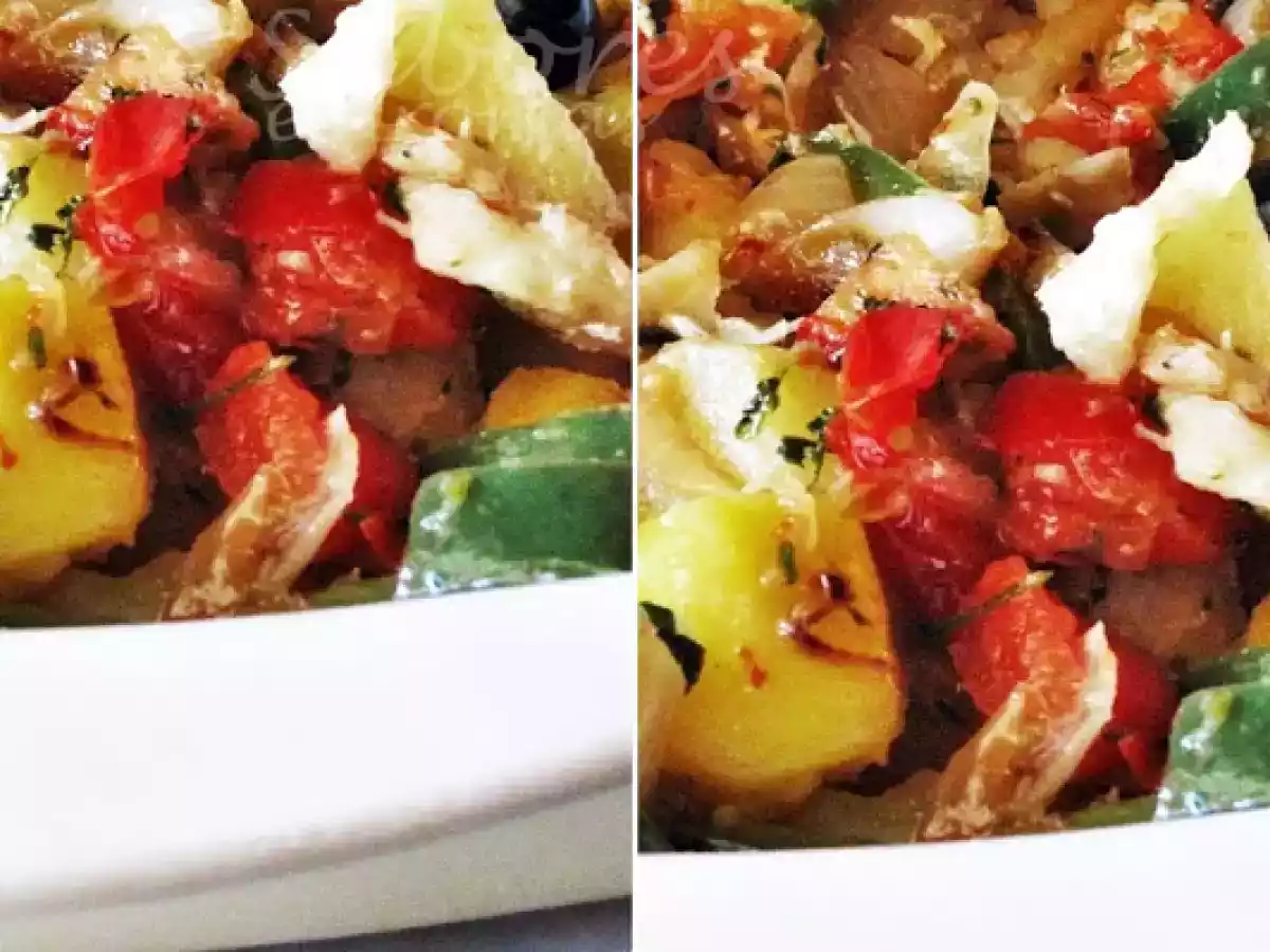 Bacalhau com Vegetais