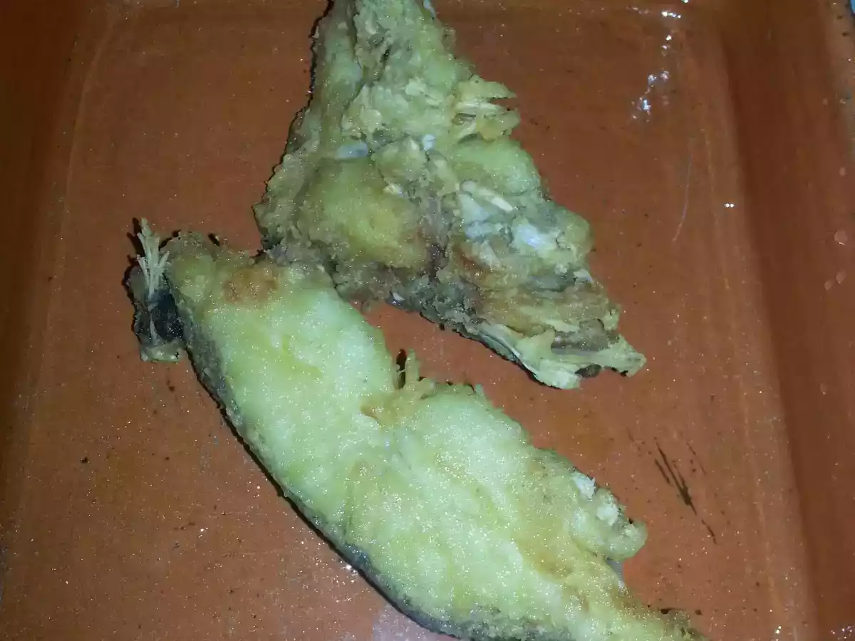 Bacalhau de cebolada com pure de batata