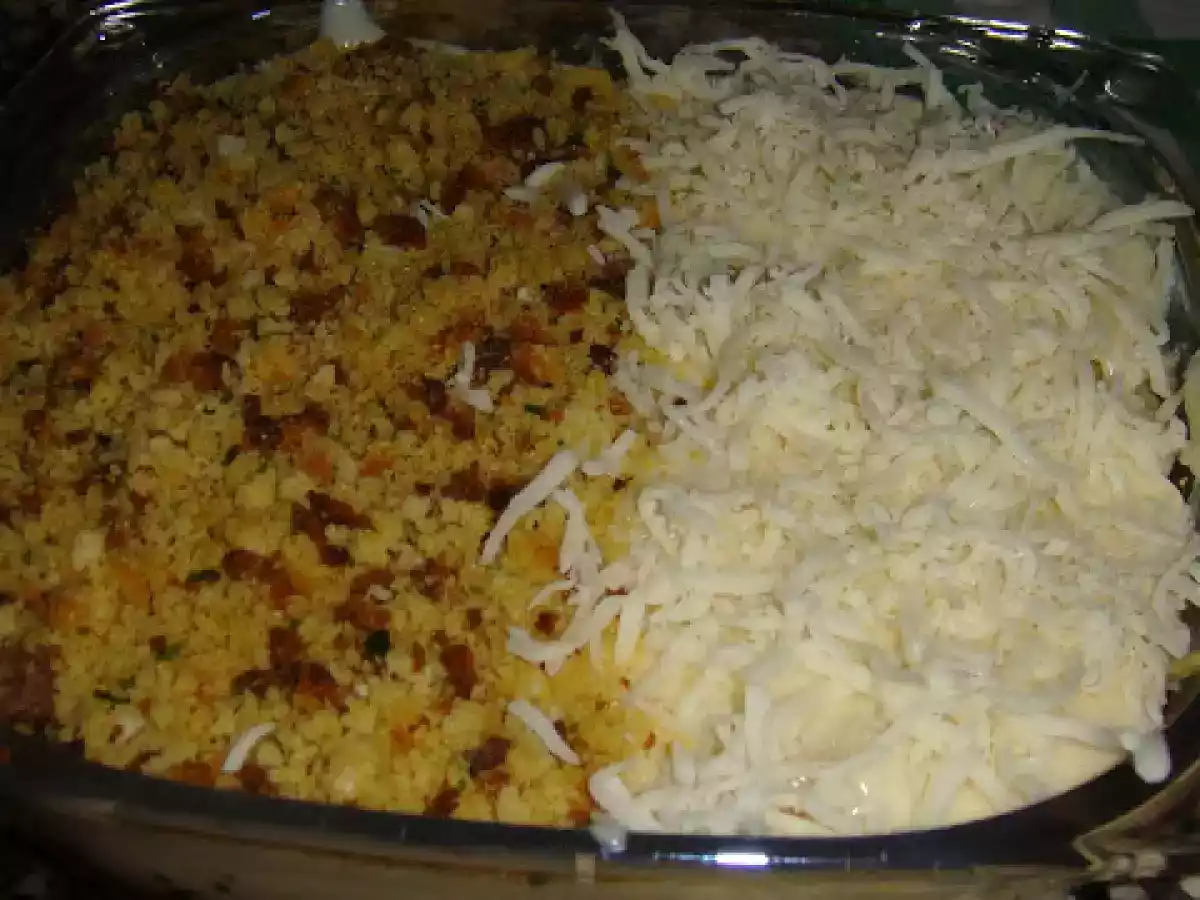 Bacalhau Gratinado com Batata Palha e Crocante de Broa de Milho Aromatizada - foto 7