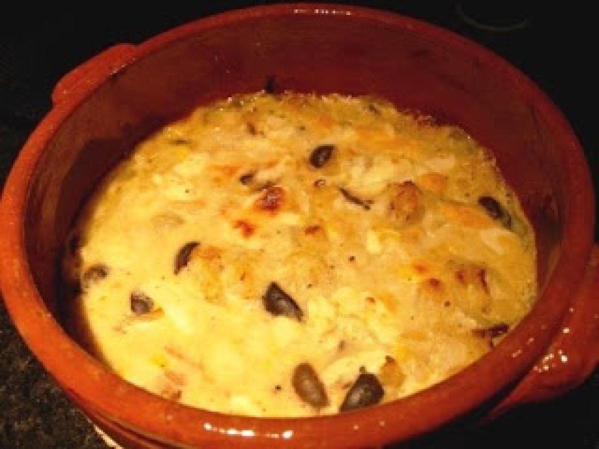 Bacalhau gratinado com mostarda - Dia Amarelo
