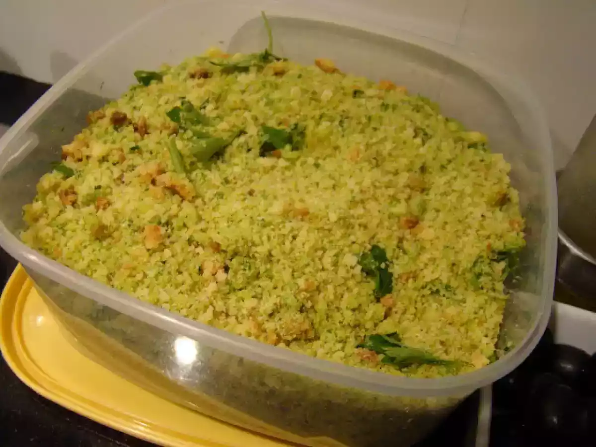 Bacalhau no Forno com Espinafres, Batatas e Crosta de Broa com Salsa - foto 5