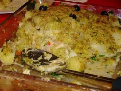 Bacalhau no Forno com Espinafres, Batatas e Crosta de Broa com Salsa - foto 10