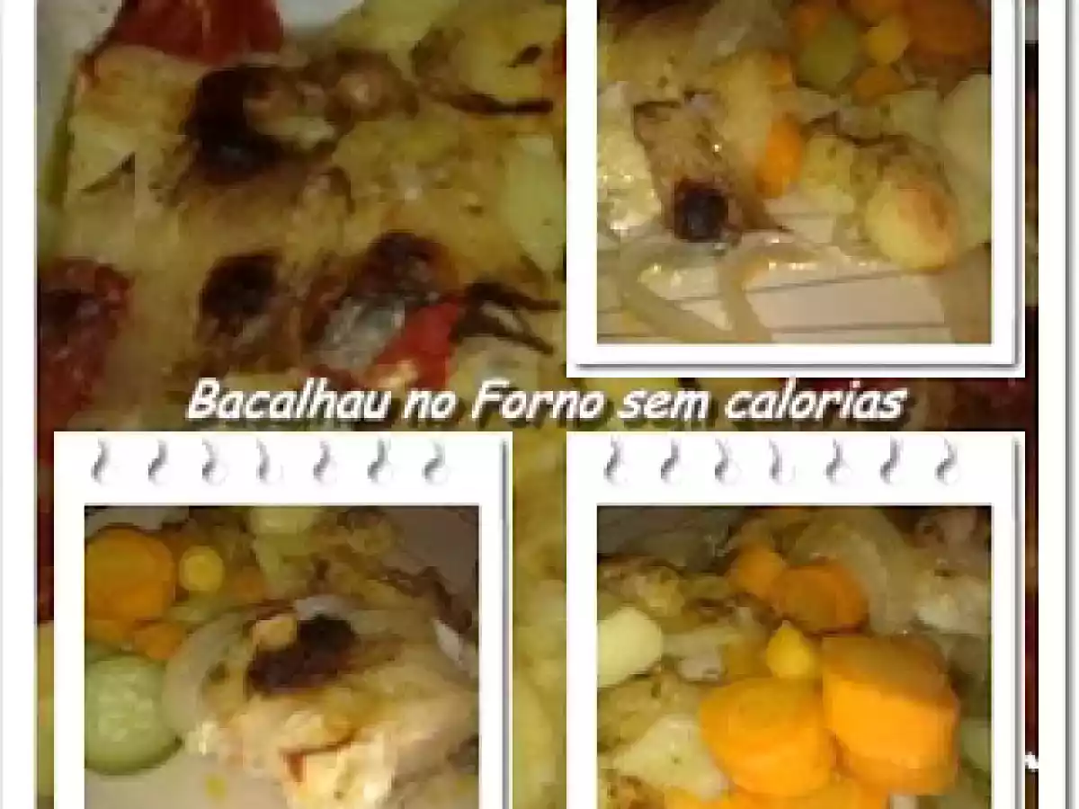 Bacalhau no Forno sem Calorias
