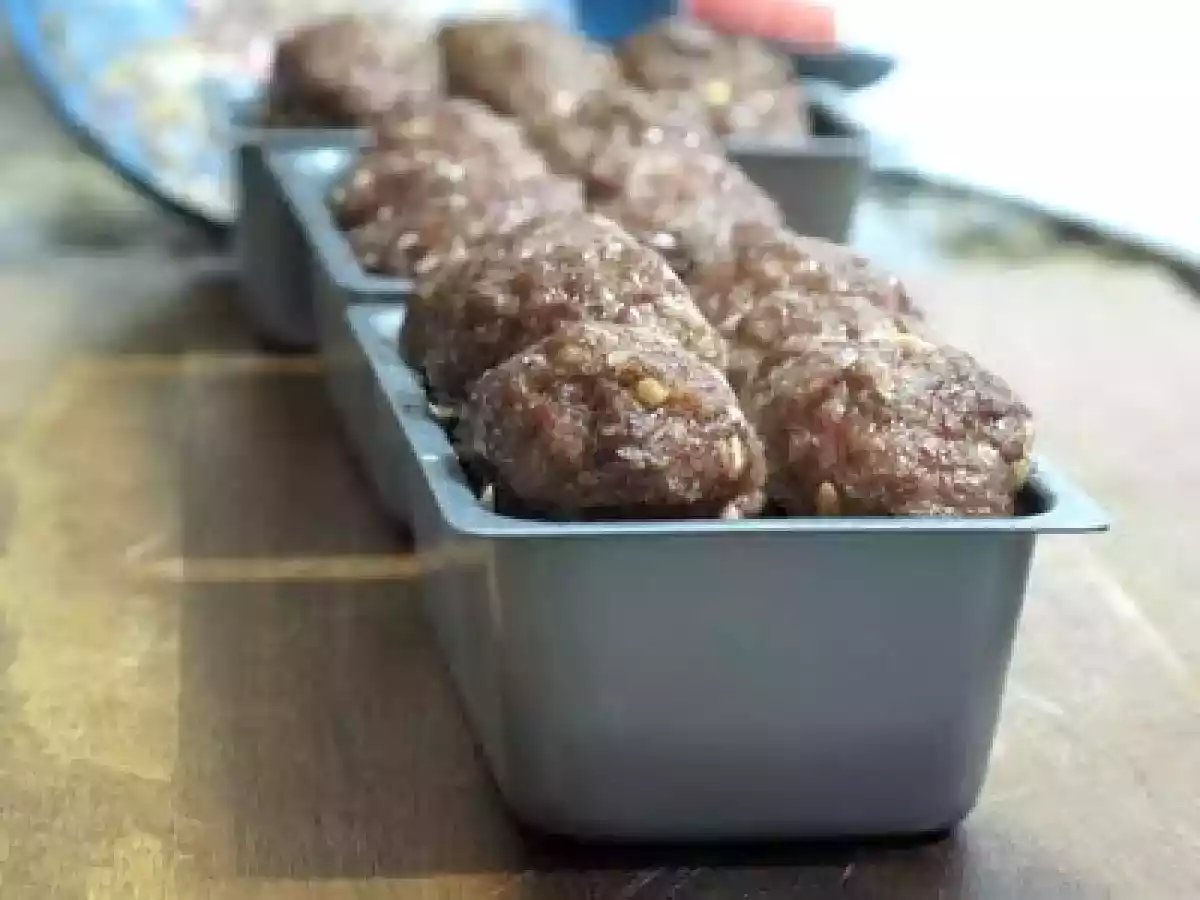Baked meatballs - Almôndegas assadas... com trigo sarraceno