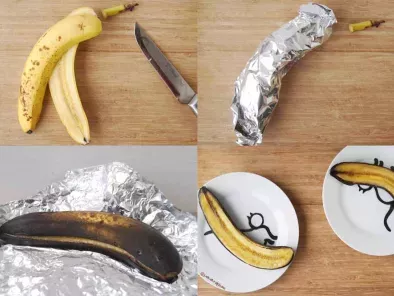 Banana Assada Com Granola (Sobremesa saudável com 2 ingredientes) - foto 3