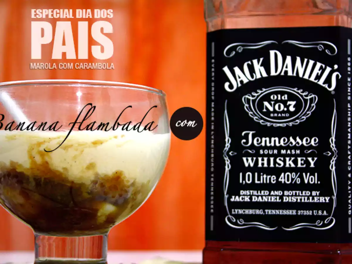 Banana Flambada com Jack Daniel's