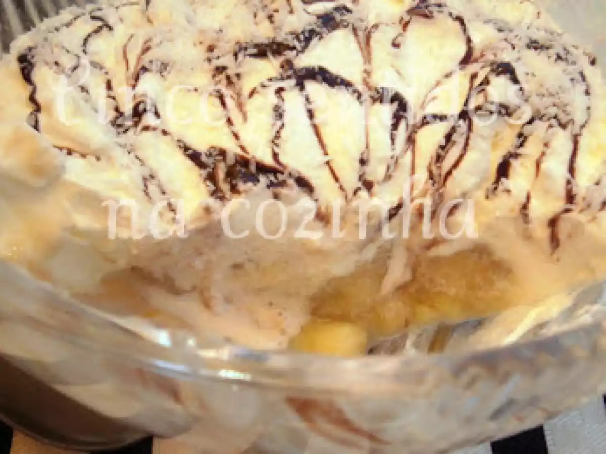 Banana flambeada com côco em neve de nata e chocolate- Concurso Luisa Alexandra e Claudia - foto 2