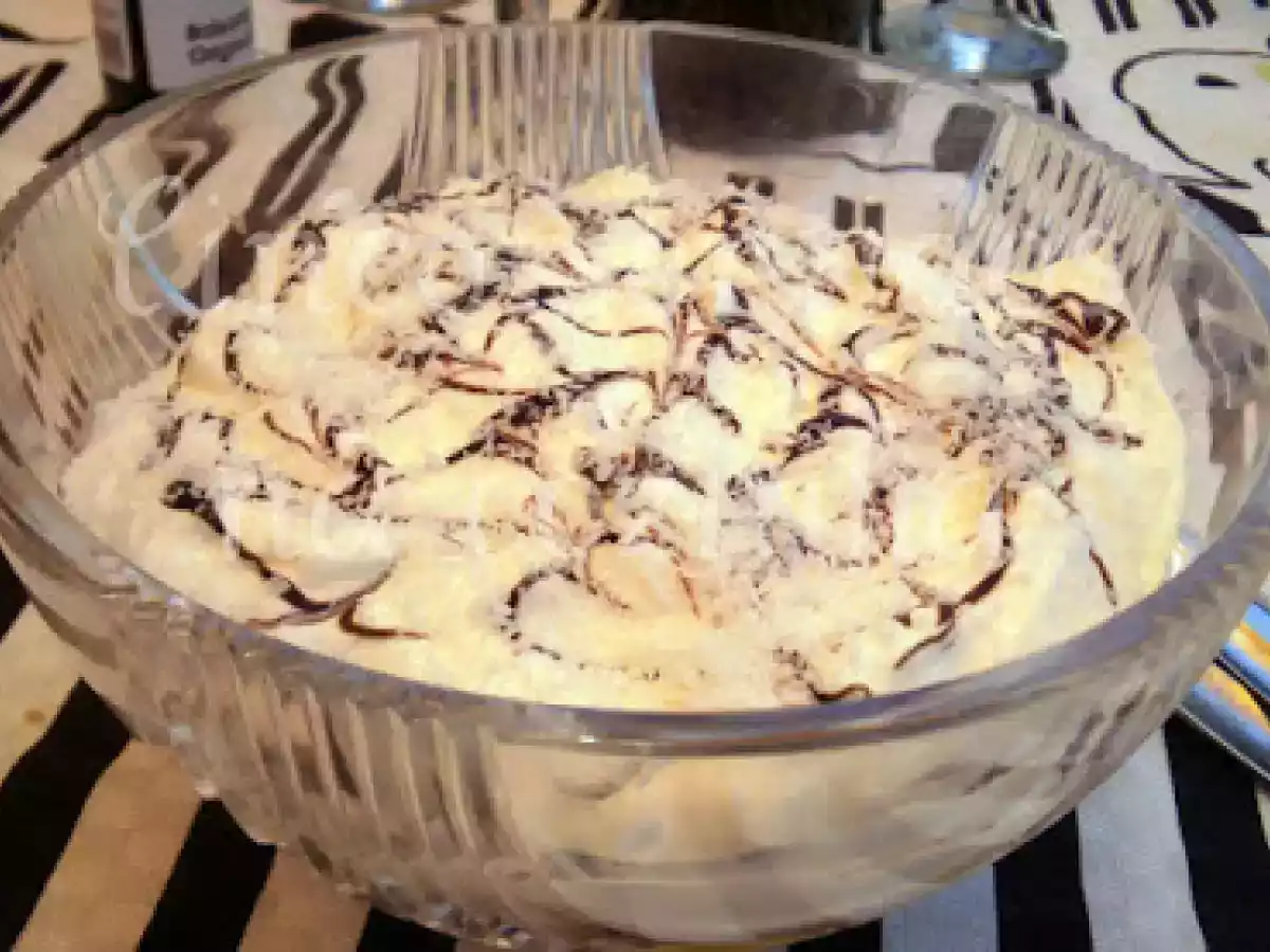Banana flambeada com côco em neve de nata e chocolate- Concurso Luisa Alexandra e Claudia - foto 3