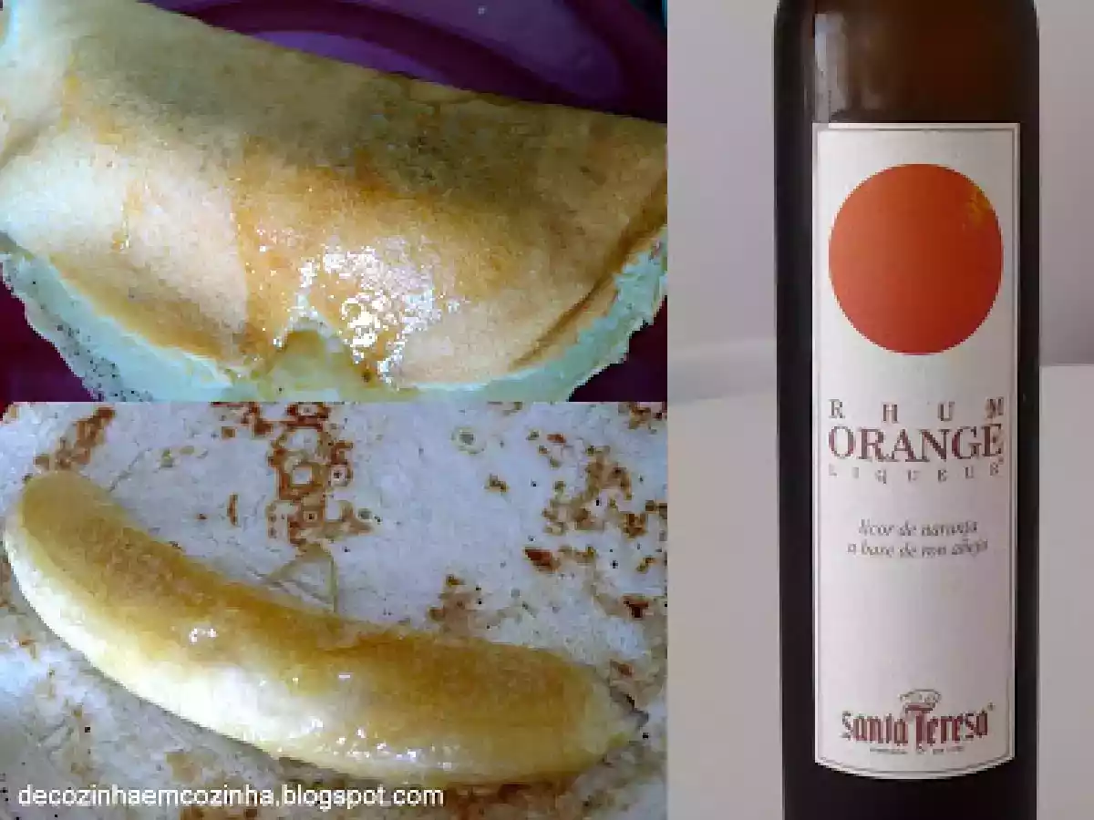 Banana Flambejada em Licor de Laranja