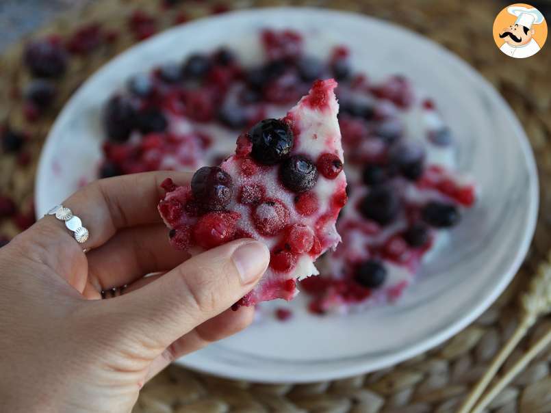 Barra congelada de iogurte e frutas vermelhas, foto 1