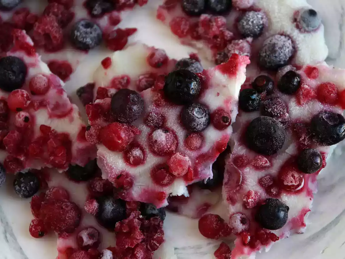 Barra congelada de iogurte e frutas vermelhas - foto 3